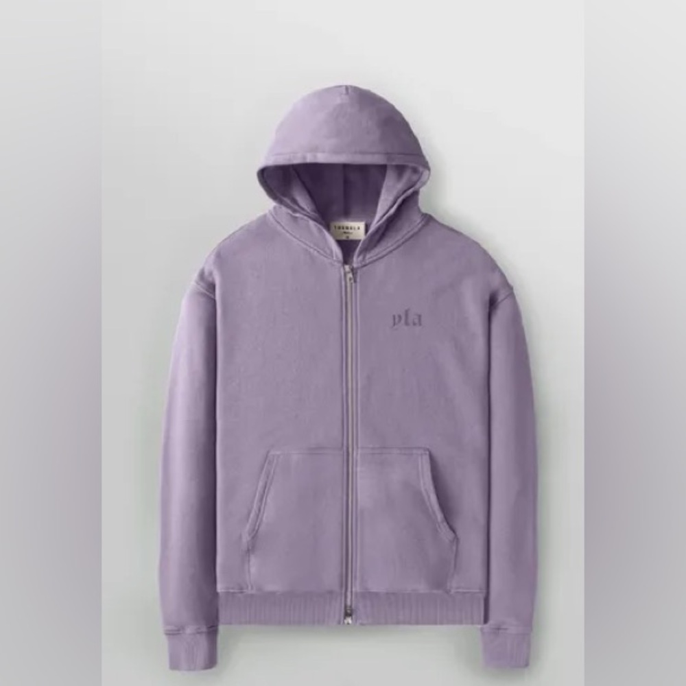 Mens YoungLA 514 Monarch Zip-Up Hoodie Sweatshirt 2.0 - Lavender Wash Size Large